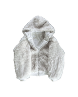 WHITE FUR JACKET UNISEX