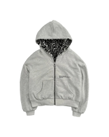 GREY/LEOPARD REVERSIBLE ZIPPER