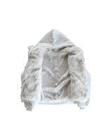 WHITE FUR JACKET UNISEX