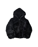 BLACK FUR JACKET UNISEX