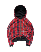 BLACK/RED 2-SIDED ZIPPER UNISEX