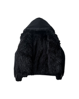 BLACK FUR JACKET UNISEX