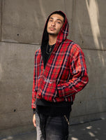 BLACK/RED 2-SIDED ZIPPER UNISEX