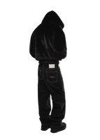 FUR/BLACK REVERSIBLE ZIPPER