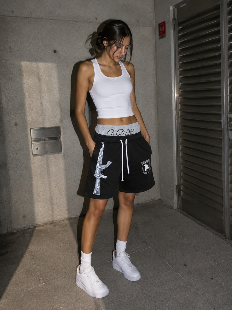 AK SAGGING SHORTS BLACK