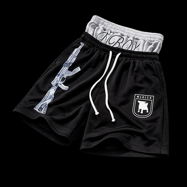 AK SAGGING SHORTS BLACK