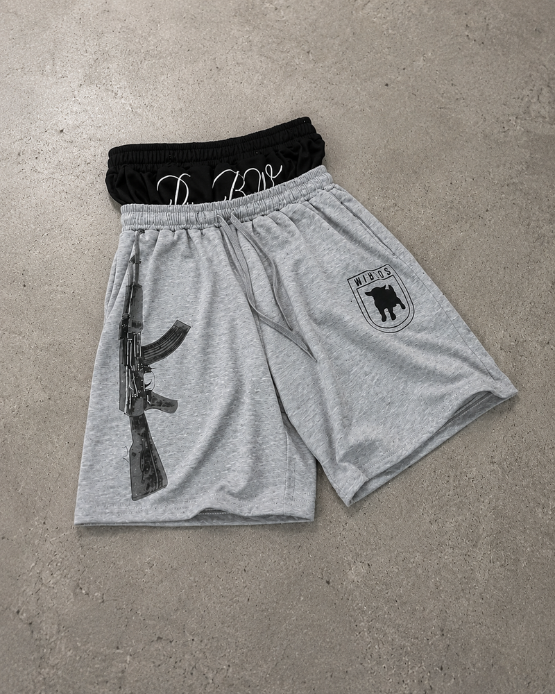 AK SAGGING SHORTS GREY
