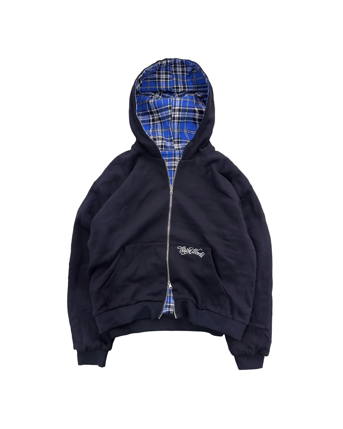 BLUE/BLACK 2-SIDED ZIPPER UNISEX