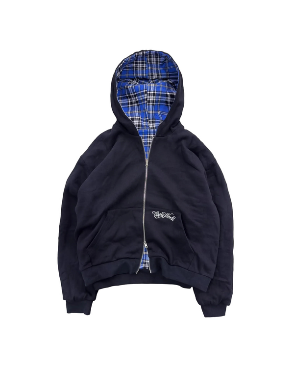 BLUE/BLACK 2-SIDED ZIPPER UNISEX